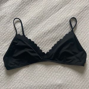 J. Crew Scallop Triangle Bikini Top